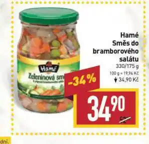 Billa Hamé směs do bramborového salátu nabídka