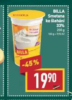 Billa Smetana ke šlehání nabídka