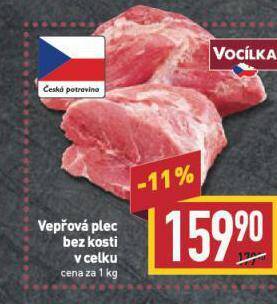 Billa Vepřová plec bez kosti nabídka