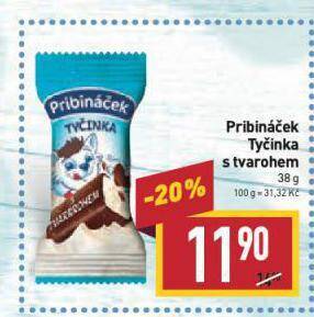 Billa Pribináček tyčinka s tvarohem nabídka