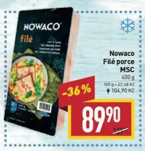 Billa Nowaco filé porce nabídka