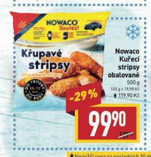 Billa Nowaco kuřecí stripsy nabídka