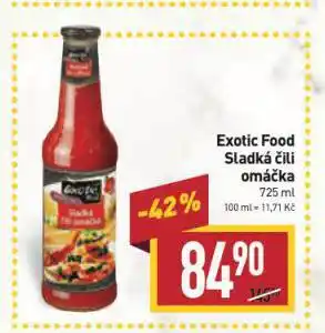 Billa Exotic food sladká chilli omáčka nabídka
