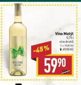 Billa Víno motýl nabídka