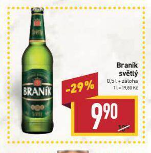 Billa Pivo braník nabídka