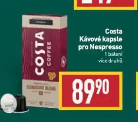 Billa Costa kávové kapsle nabídka