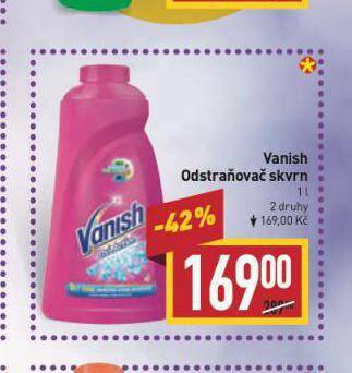 Billa Vanish odstraňovač skvrn nabídka