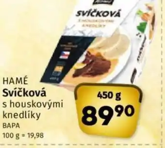 Coop HAMÉ Svíčková s houskovými knedlíky nabídka