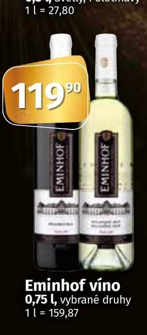 Coop Eminhof víno 0,75 L nabídka