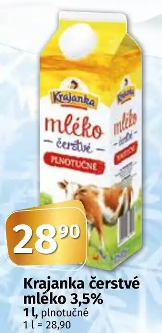 Coop Krajanka čerstvé mléko 3,5% 1L nabídka