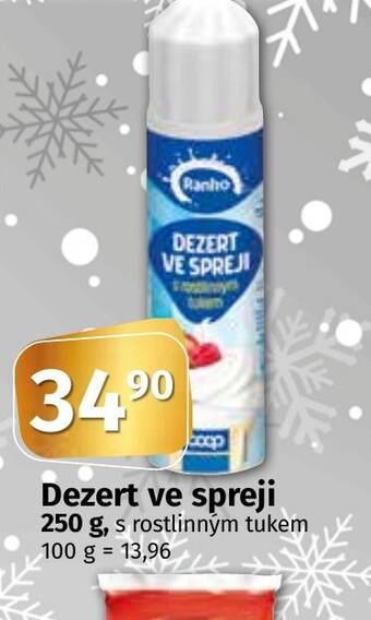 Coop Dezert ve spreji 250 g nabídka