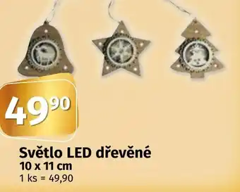 Coop Světlo LED dřevěné nabídka