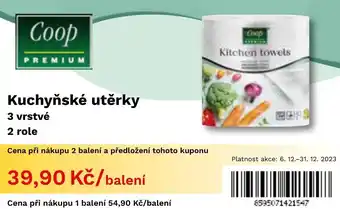 Coop Kuchyňské utěrky 3 vrstvé nabídka