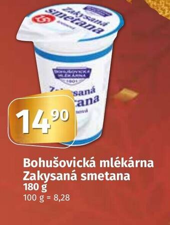 Coop Bohušovická mlékárna Zakysaná smetana nabídka