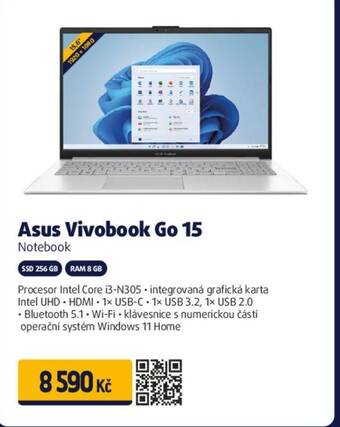 Datart Asus Vivobook Go 15 Notebook nabídka
