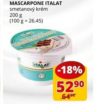 Flop MASCARPONE ITALAT nabídka