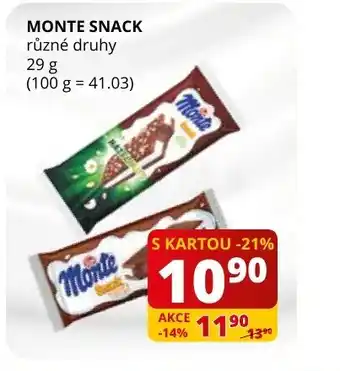 Flop MONTE SNACK nabídka