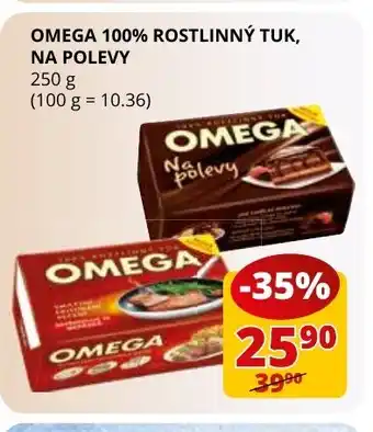 OMEGA 100% ROSTLINNÝ TUK, NA POLEVY
