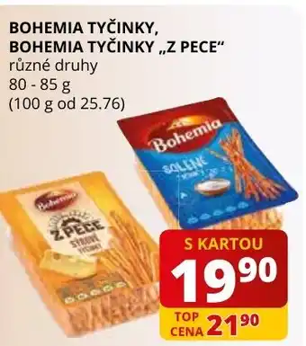 Flop BOHEMIA TYČINKY, BOHEMIA TYČINKY ,,Z PECE nabídka