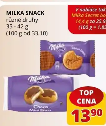 Flop MILKA SNACK nabídka