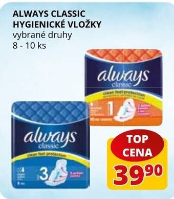 Flop ALWAYS CLASSIC HYGIENICKÉ VLOŽKY nabídka