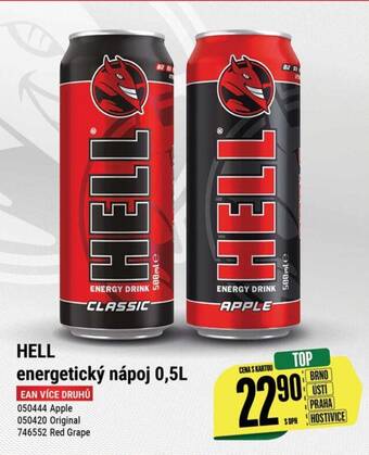 Tamda Foods HELL energetický nápoj 0,5L nabídka
