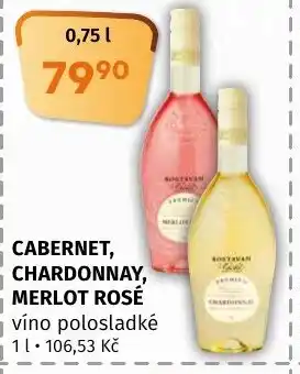 Terno CABERNET, CHARDONNAY, MERLOT ROSÉ nabídka