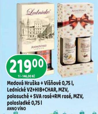 Brněnka Medová Hruška + Višňové 0,75 l. nabídka