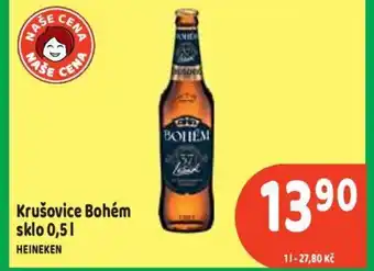 Brněnka Krušovice Bohém sklo 0,5 l. nabídka
