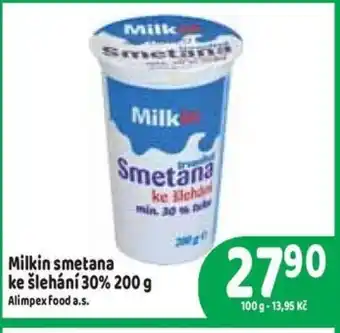 Brněnka Milkin smetana ke šlehání 30% 200 g nabídka