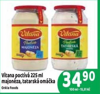Brněnka Vitana poctivá 225 ml majonéza, tatarská omáčka nabídka