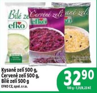 Brněnka Kysané zelí 500 g, Červené zelí 500 g, Bílé zelí 500 g nabídka