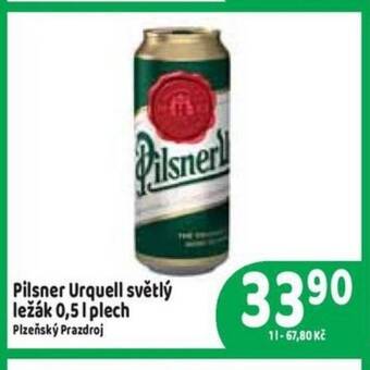 Brněnka Pilsner Urquell světlý ležák 0,5 l. plech nabídka