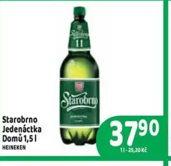 Brněnka Starobrno Jedenáctka Domů 1,5 l. nabídka