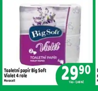 Brněnka Toaletní papír Big Soft Violet 4 role nabídka