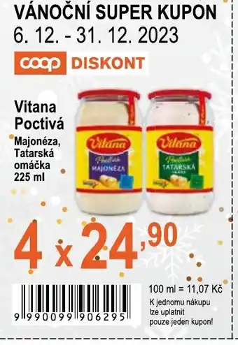 COOP DISKONT Vitana Poctivá nabídka