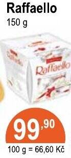 COOP DISKONT Raffaello 150 g nabídka