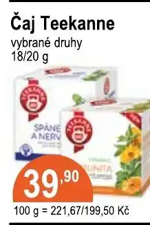 COOP DISKONT Čaj Teekanne nabídka