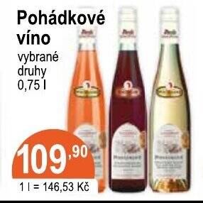 COOP DISKONT Pohádkové víno 0.75 l. nabídka