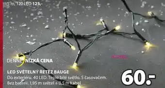 JYSK LED SVĚTELNÝ ŘETĚZ BAUGE nabídka