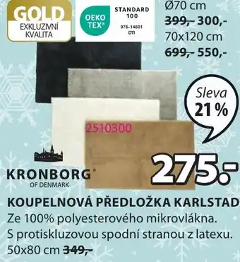 JYSK KOUPELNOVÁ PŘEDLOŽKA KARLSTAD nabídka