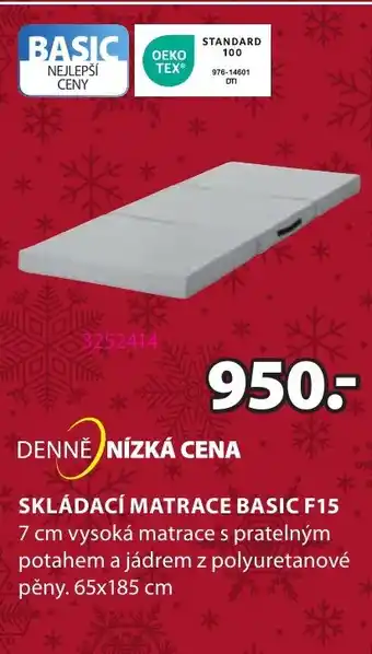 SKLÁDACÍ MATRACE BASIC F15