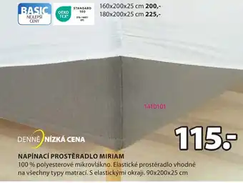 JYSK NAPÍNACÍ PROSTĚRADLO MIRIAM nabídka