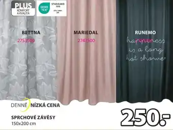 JYSK SPRCHOVÉ ZÁVĚSY nabídka