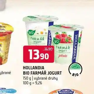 Terno Hollandia bio farmář jogurt nabídka