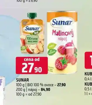 Terno Sunar nápoj nabídka