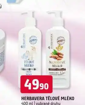 Terno Herbavera tělové mléko nabídka