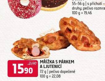 Terno Mřížka s párkem a ljutenicí nabídka