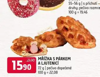 Terno Mřížka s párkem a ljutenicí nabídka