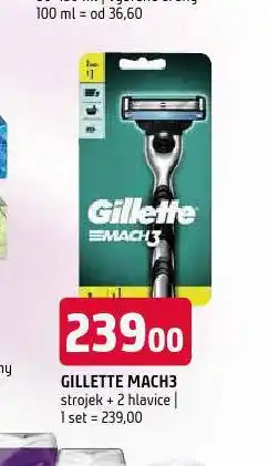 Terno Gillette mach3 strojek + 2 hlavice nabídka